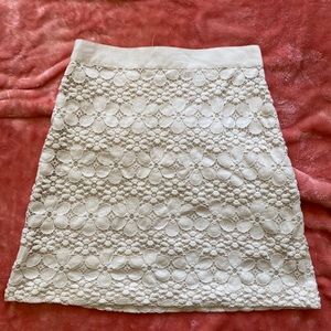 Lace floral skirt